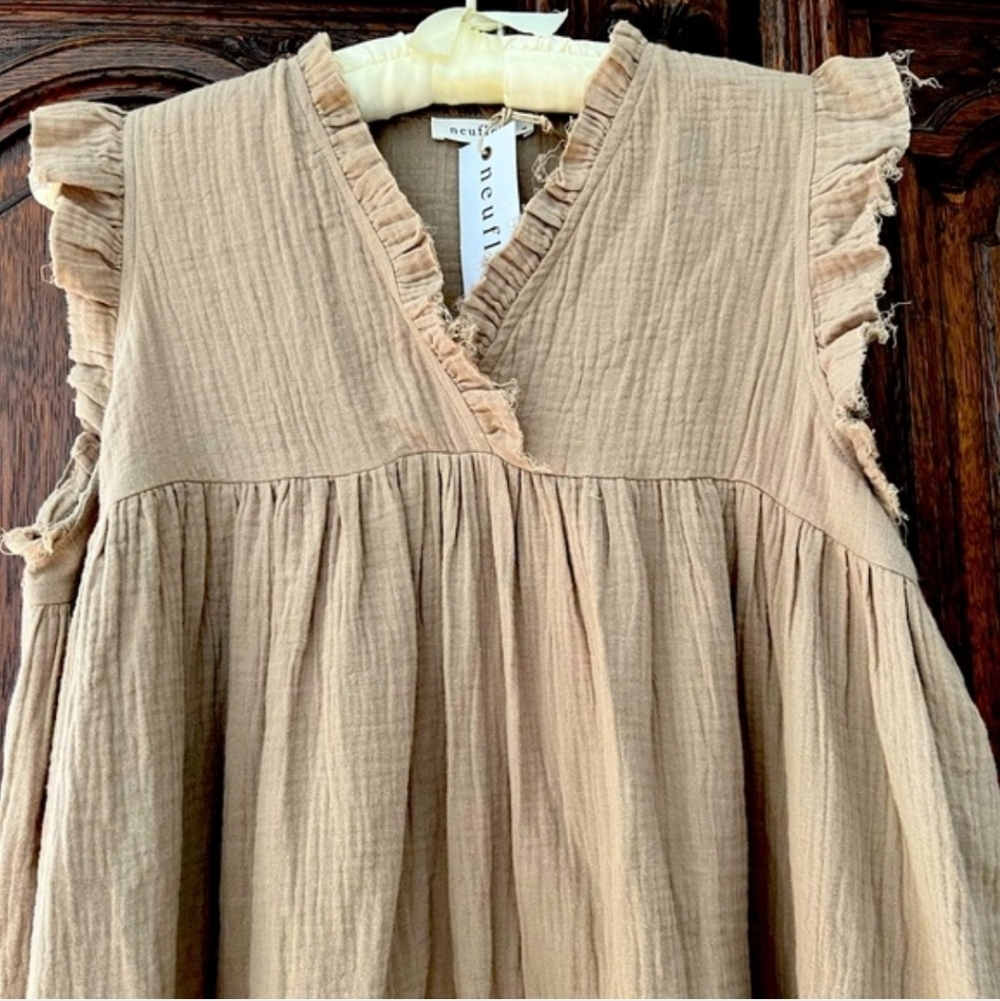 NEUFLORA gauze material dress 🤍
